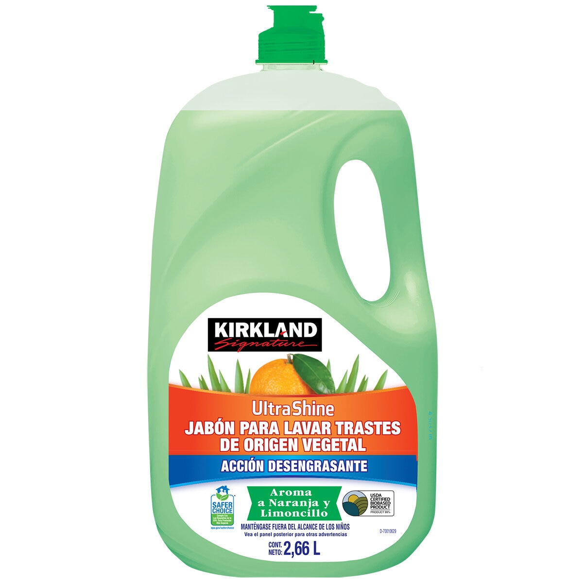 Kirkland Signature Jabón Para Trastes de Origen Vegetal 2.6 l Kirkland Signature Jabón Para Trastes de Origen Vegetal 2.6 l
