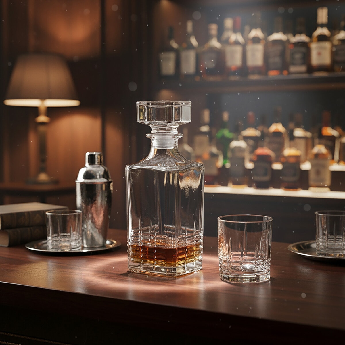 Top Choice Juego de Licorera con 4 Vasos de 354mL Top Choice Juego de Licorera con 4 Vasos de 354mL