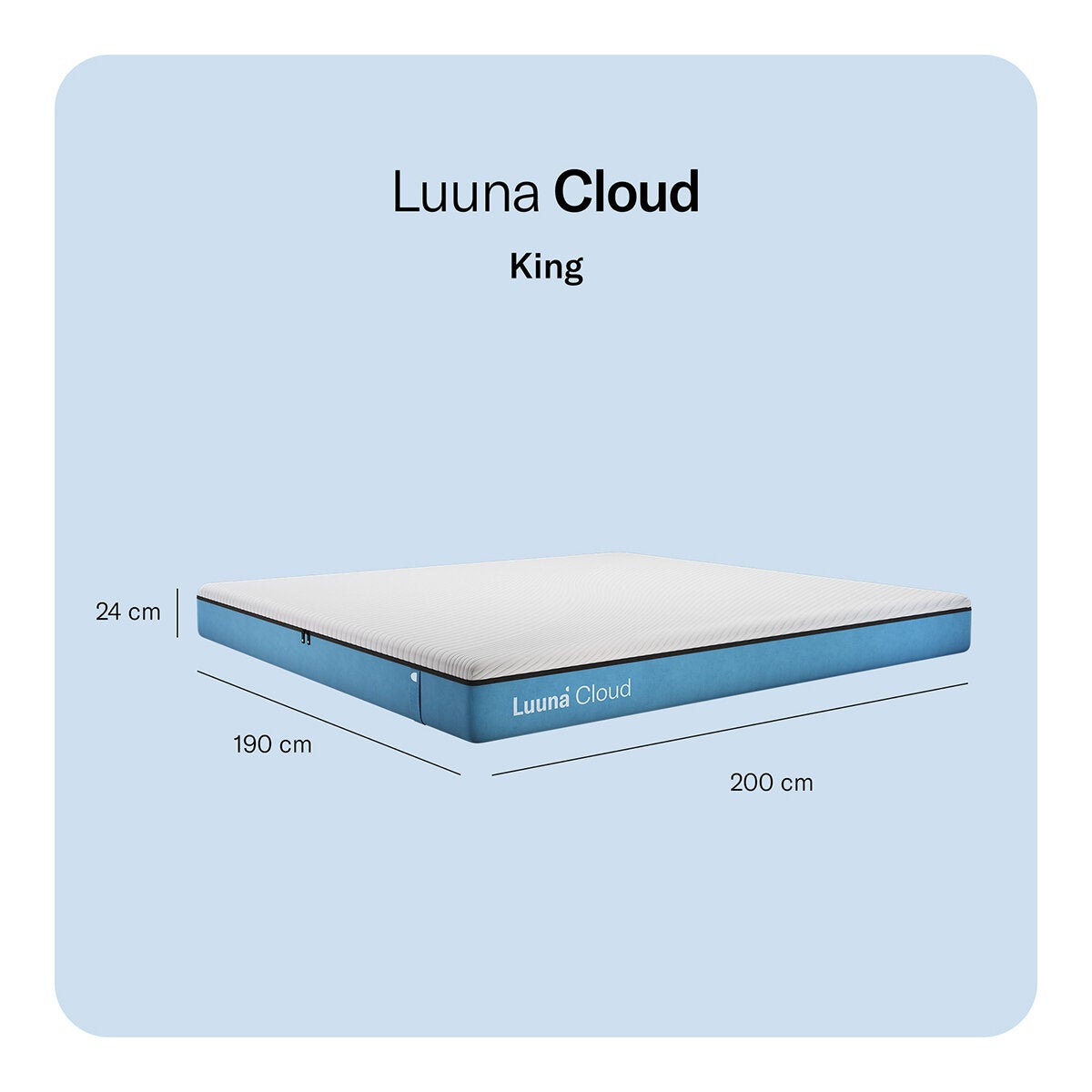 Luuna Cloud, Colchon King, Memory Foam Luuna Cloud, Colchon King, Memory Foam
