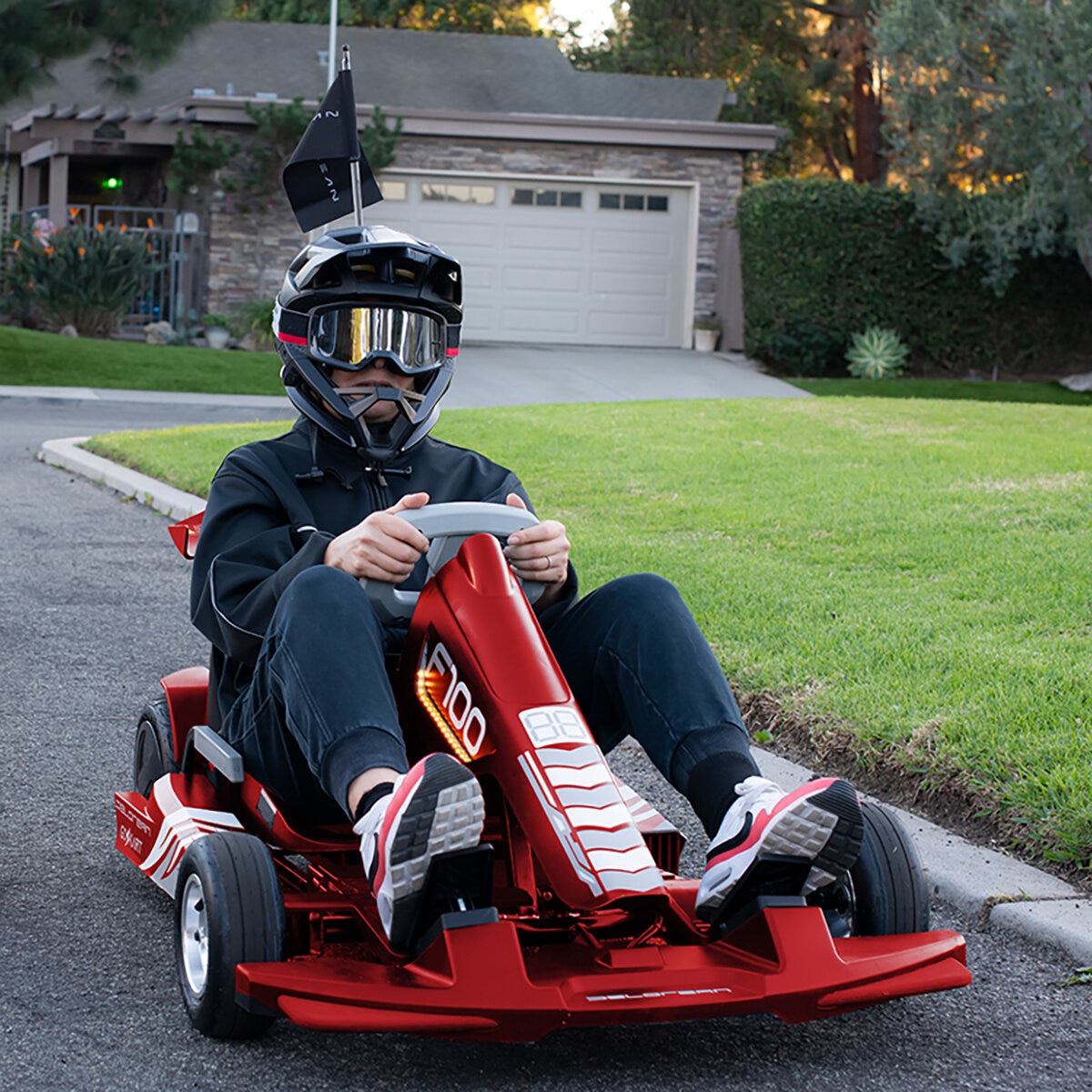 Delorean Go Kart Eléctrico Rojo