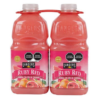Langers Ruby Red Bebida de Toronja 2/1.89 l Langers Ruby Red Bebida de Toronja 2/1.89 l