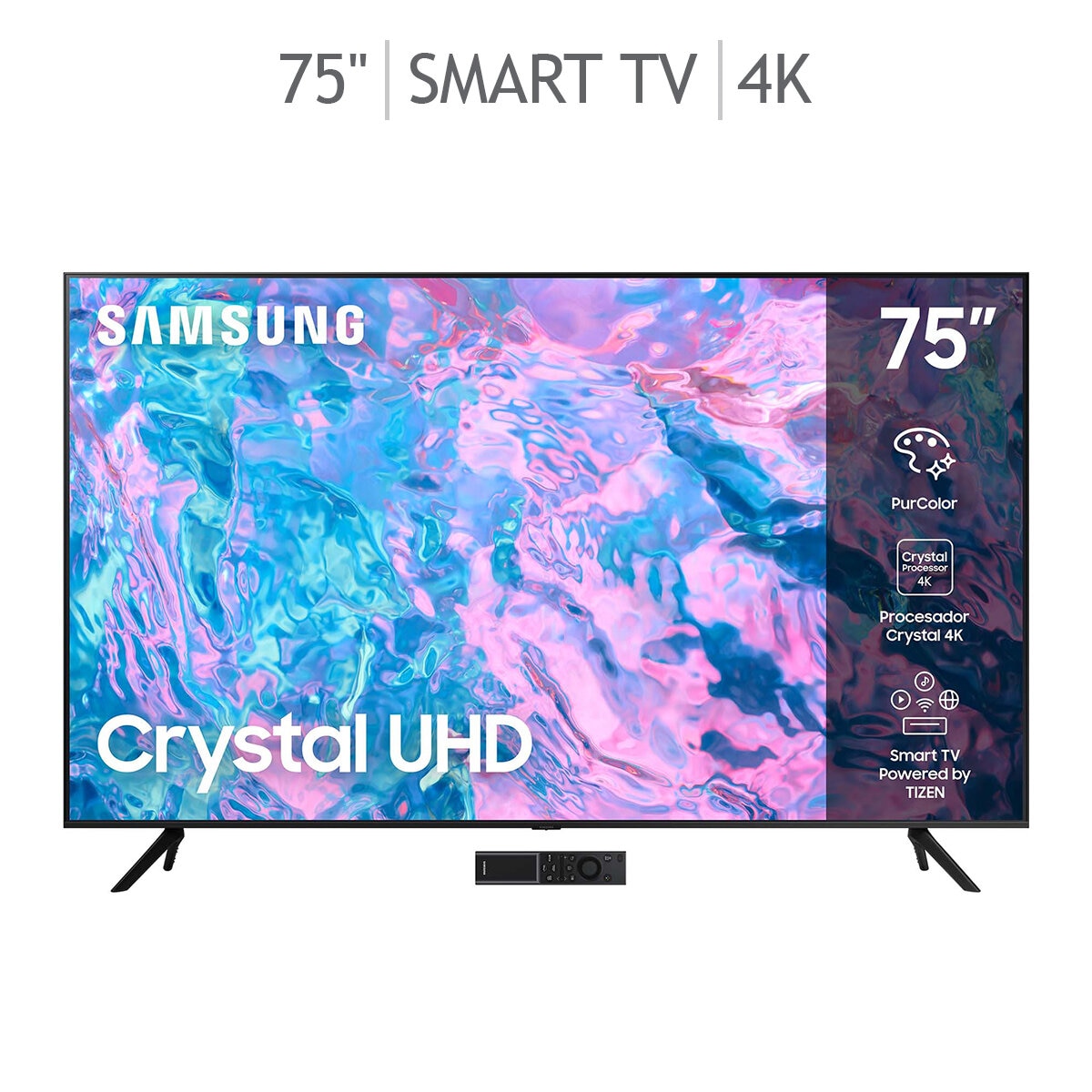 Samsung Pantalla 75 4K UHD Smart TV