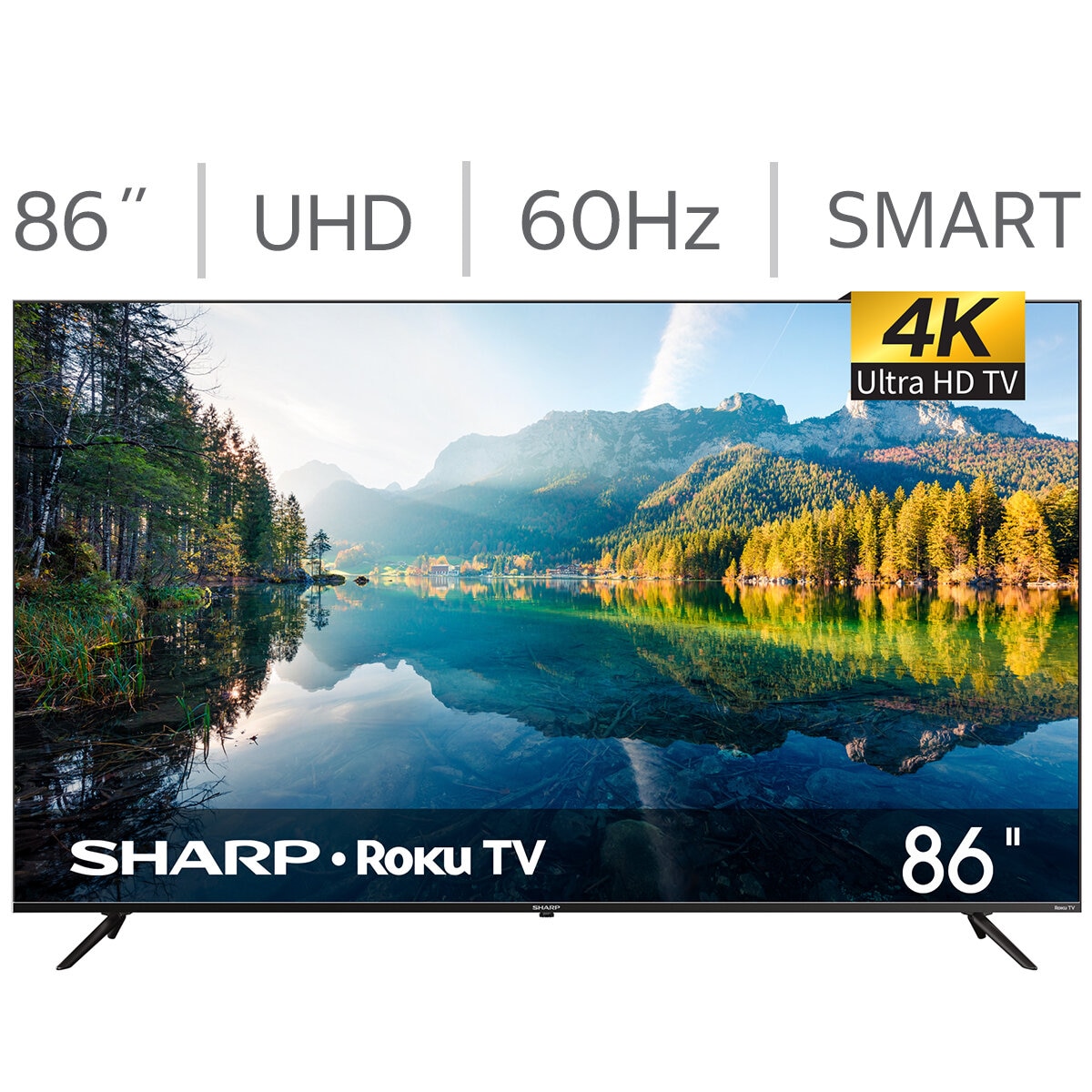 Sharp Pantalla 86" UHD Roku TV Sharp Pantalla 86" UHD Roku TV