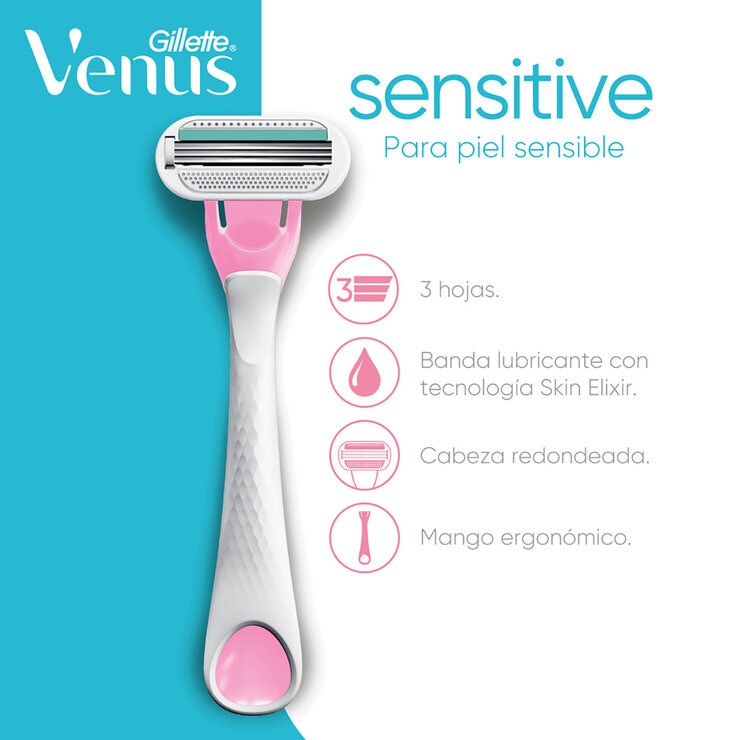 Gillette Venus Sensitive Rastrillo para Afeitar Desechable 15 pzas Gillette Venus Sensitive Rastrillo para Afeitar Desechable 15 pzas