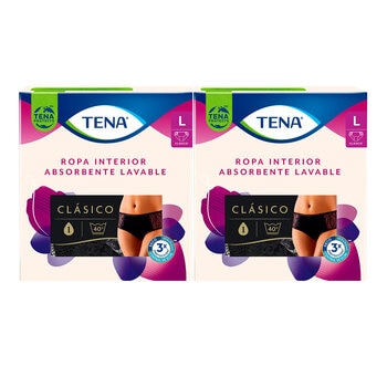 Tena Ropa Interior Reusable Corte Clasico Grande 2 pzas