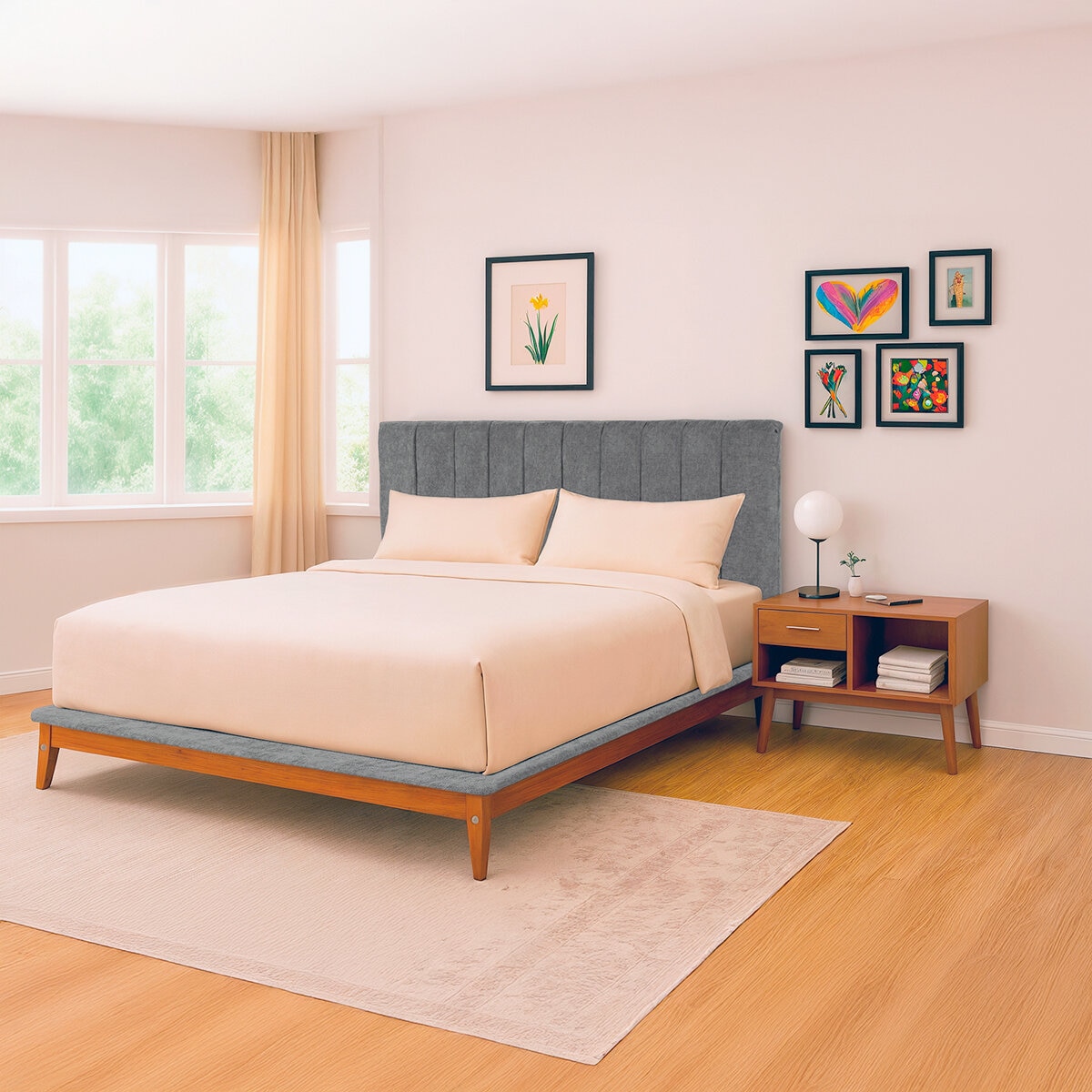 Violanti, Cama King Gris Violanti, Cama King Gris