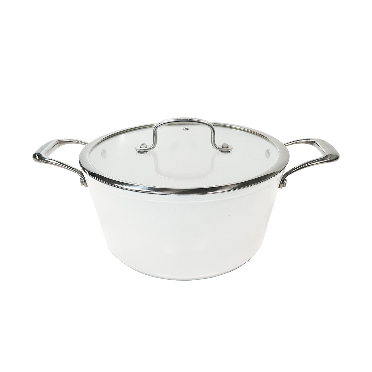 Westinghouse, Cacerola 24 cm de Cerámica Blanca, Acero Inoxidable Westinghouse, Cacerola 24 cm de Cerámica Blanca, Acero Inoxidable