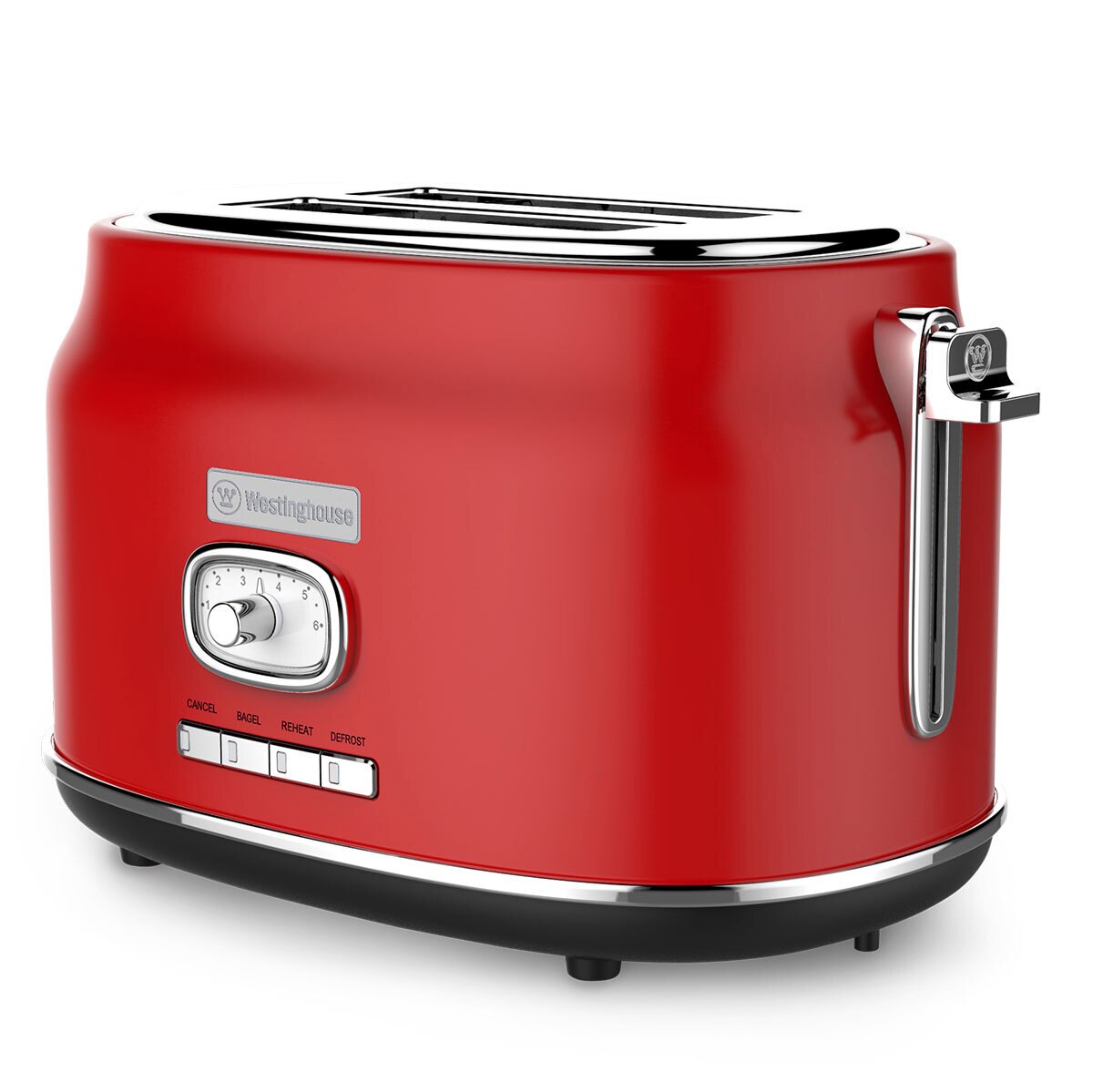 Westinghouse Tostadora De Pan Estilo Retro Para 2 Rebanadas Rojo