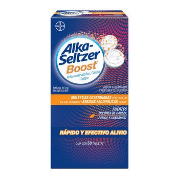 Alka Seltzer Boost 50 Tabletas Efervescentes Alka Seltzer Boost 50 Tabletas Efervescentes