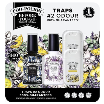 Poo Pourri Aromatizante en Spray para Baño 4 pzs