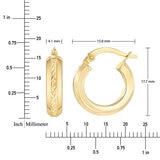 Arracadas, Oro Amarillo de 14K Arracadas, Oro Amarillo de 14K