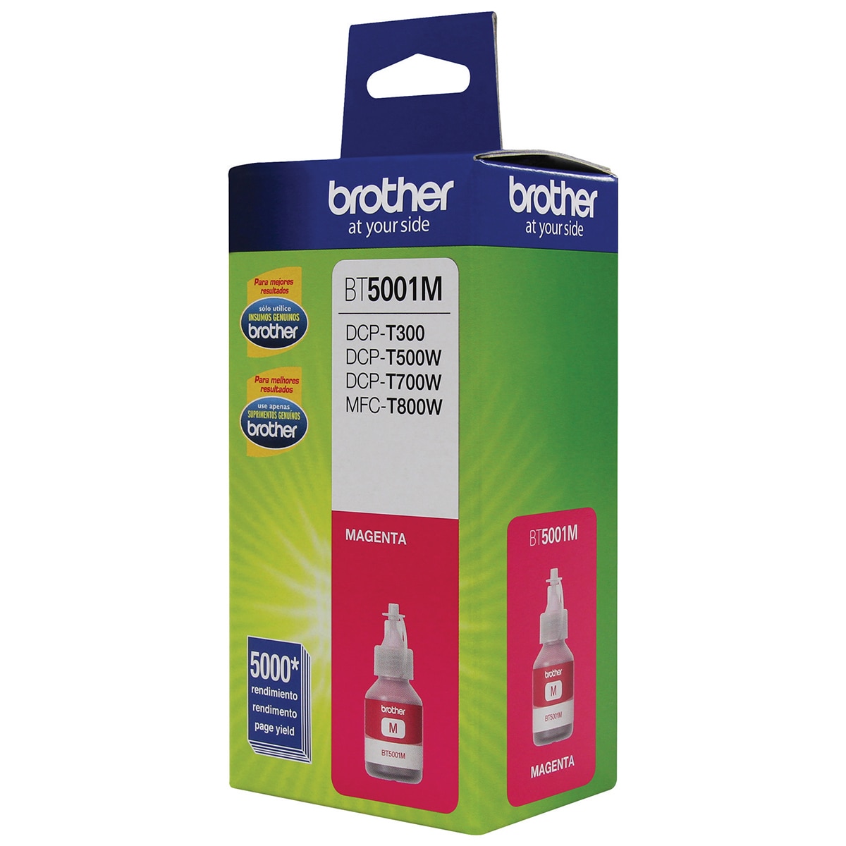 Brother botella de tinta 5001M magenta ( 3 piezas)