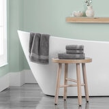 Purely Indulgent Juego de 4 Toallas Gris Purely Indulgent Juego de 4 Toallas Gris