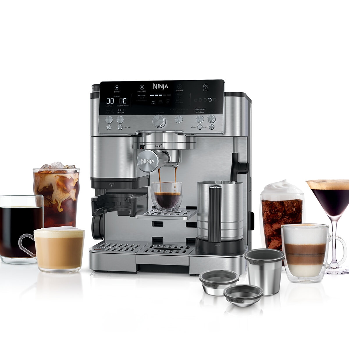 Ninja Cafetera Luxe 3 en 1, Espresso, Café y Cold Brew Ninja Cafetera Luxe 3 en 1, Espresso, Café y Cold Brew