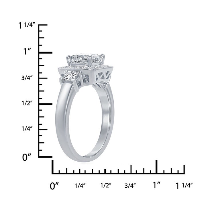 Anillo, 1.51ctw Diamantes, Platino Anillo, 1.51ctw Diamantes, Platino