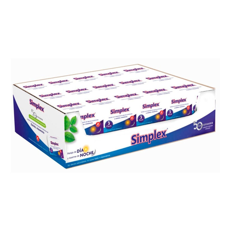 Simplex 3 paquetes de 60 tabletas c/u Simplex 3 paquetes de 60 tabletas c/u