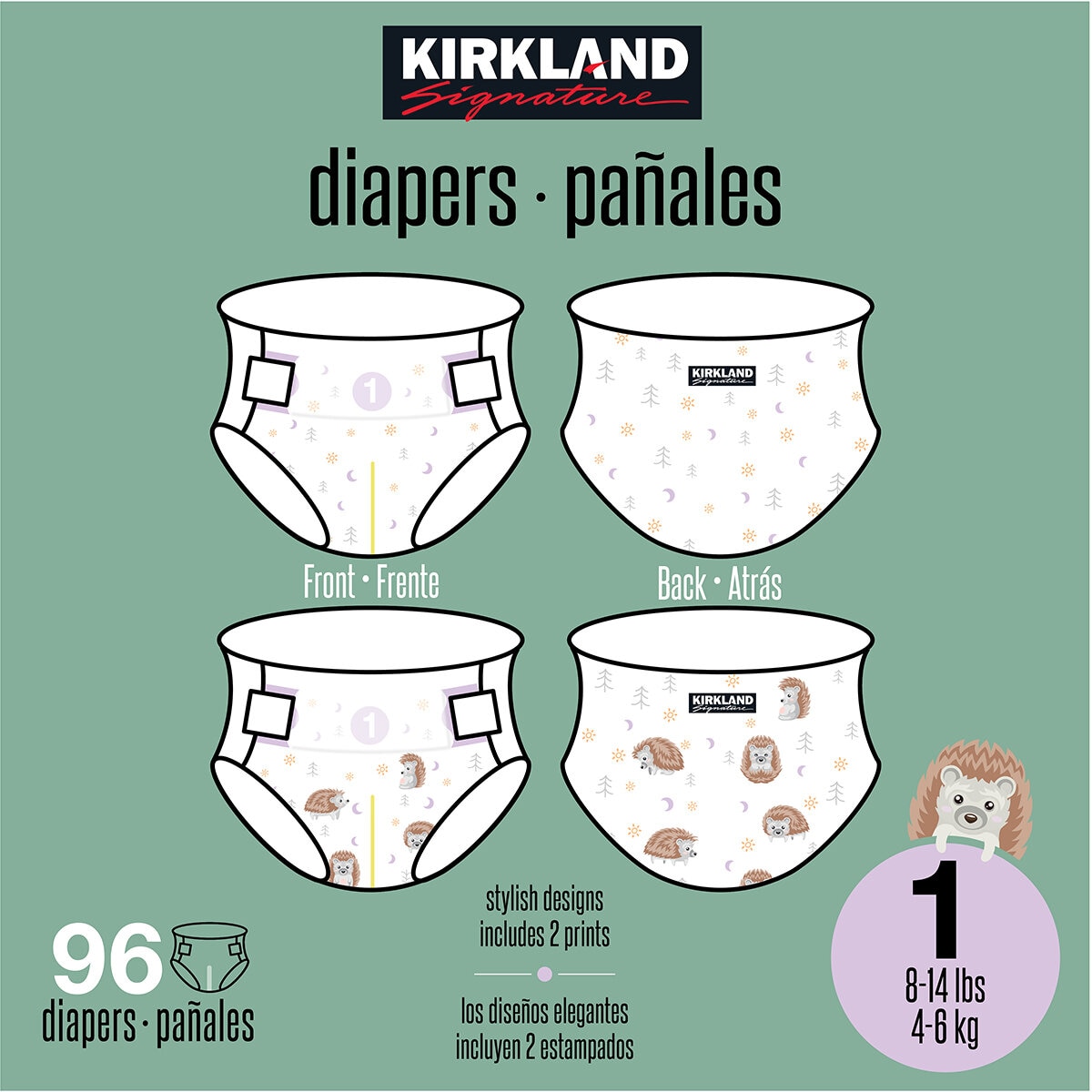 Kirkland Signature Pañales Etapa 1 Unisex 96 piezas Kirkland Signature Pañales Etapa 1 Unisex 96 piezas