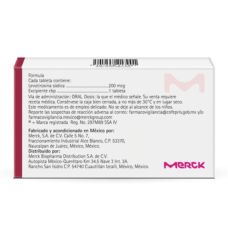 Eutirox 200 mg 50 Tabletas Eutirox 200 mg 50 Tabletas