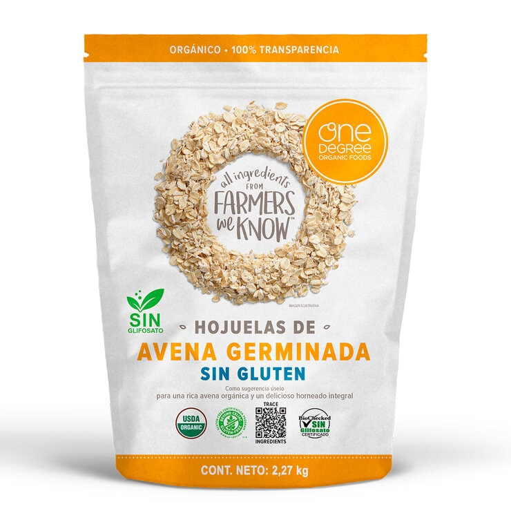 One Degree Avena Germinada Sin Gluten 2.27 kg One Degree Avena Germinada Sin Gluten 2.27 kg