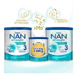 Nestle NAN Optipro 3, Fórmula para bebé (2 latas de 1.5 kg c/u + 400g)