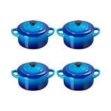 Le Creuset Juego de 4 Mini Cocottes 10cm