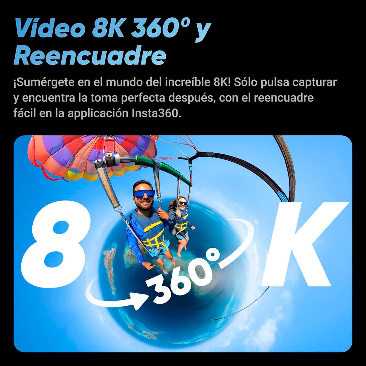 Insta360 X4 Explorer Combo Cámara 360° + Accesorios