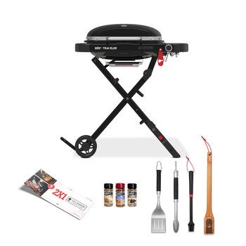 Weber, Traveler Compact Asador de Gas + Accesorios + Grill Academy Weber, Traveler Compact Asador de Gas + Accesorios + Grill Academy
