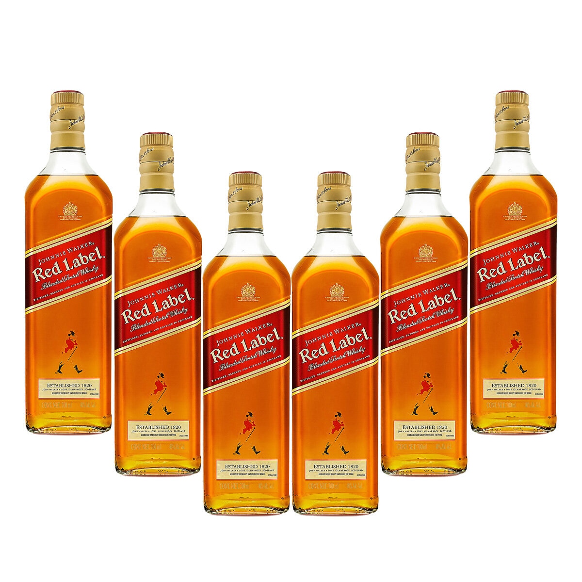 Whisky Johnnie Walker Red Label Blended Scotch 6/700ml