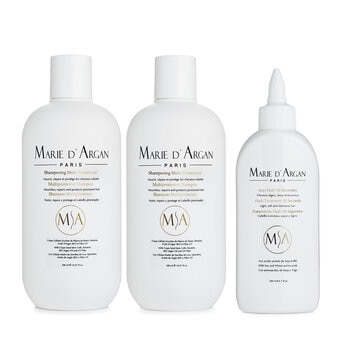 Marie D'Argan, Dúo Shampoo Multiprotector + Tratamiento Flash Fluid 10 segundos Marie D'Argan, Dúo Shampoo Multiprotector + Tratamiento Flash Fluid 10 segundos