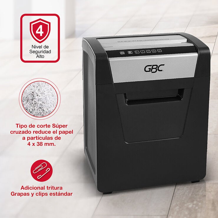 GBC Trituradora de Papel Corte Súper Cruzado SX15-06 GBC Trituradora de Papel Corte Súper Cruzado SX15-06