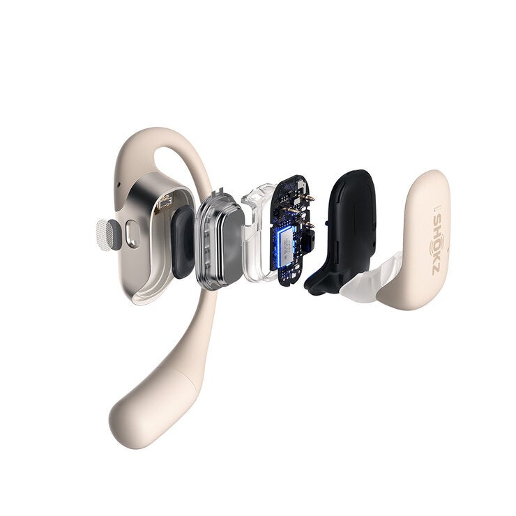 Shokz OpenFit Audífonos Inalámbricos de Conducción Ósea Beige Shokz OpenFit Audífonos Inalámbricos de Conducción Ósea Beige