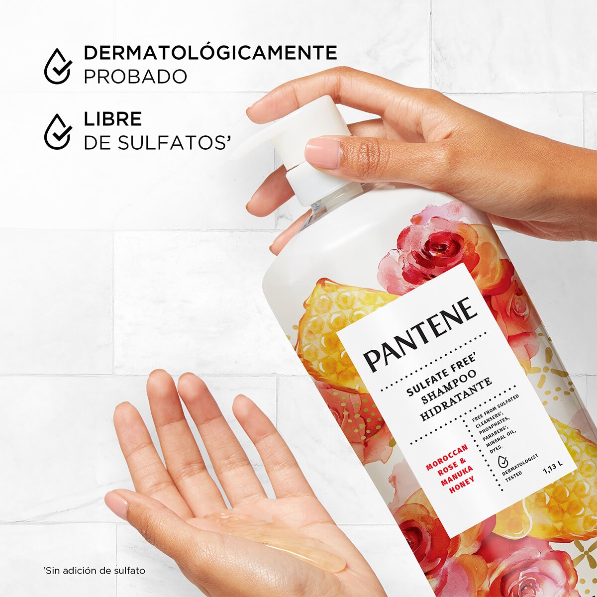 Pantene Shampoo Moroccan Rose 1.13 L Pantene Shampoo Moroccan Rose 1.13 L