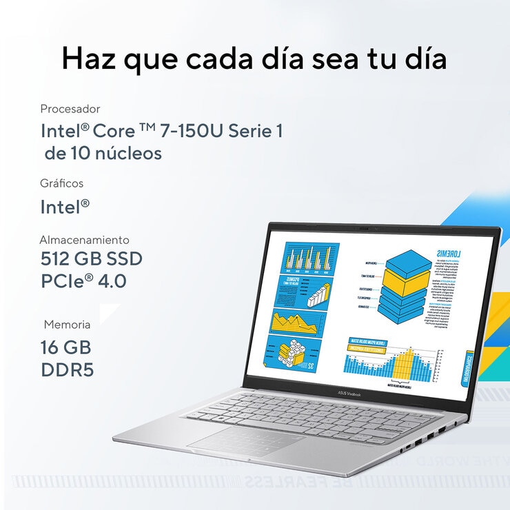 ASUS Vivobook 14 14" Full HD Intel Core 7 16GB 512GB SSD ASUS Vivobook 14 14" Full HD Intel Core 7 16GB 512GB SSD