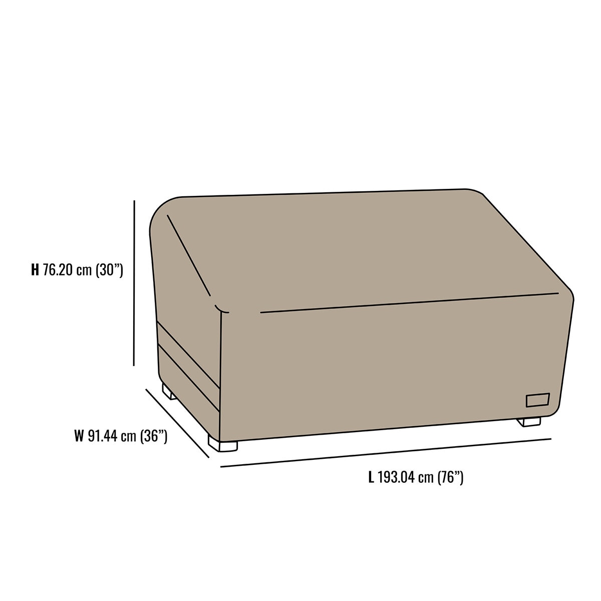Seasons Sentry, Funda para Sofá de Jardín de dos asientos. Seasons Sentry, Funda para Sofá de Jardín de dos asientos.