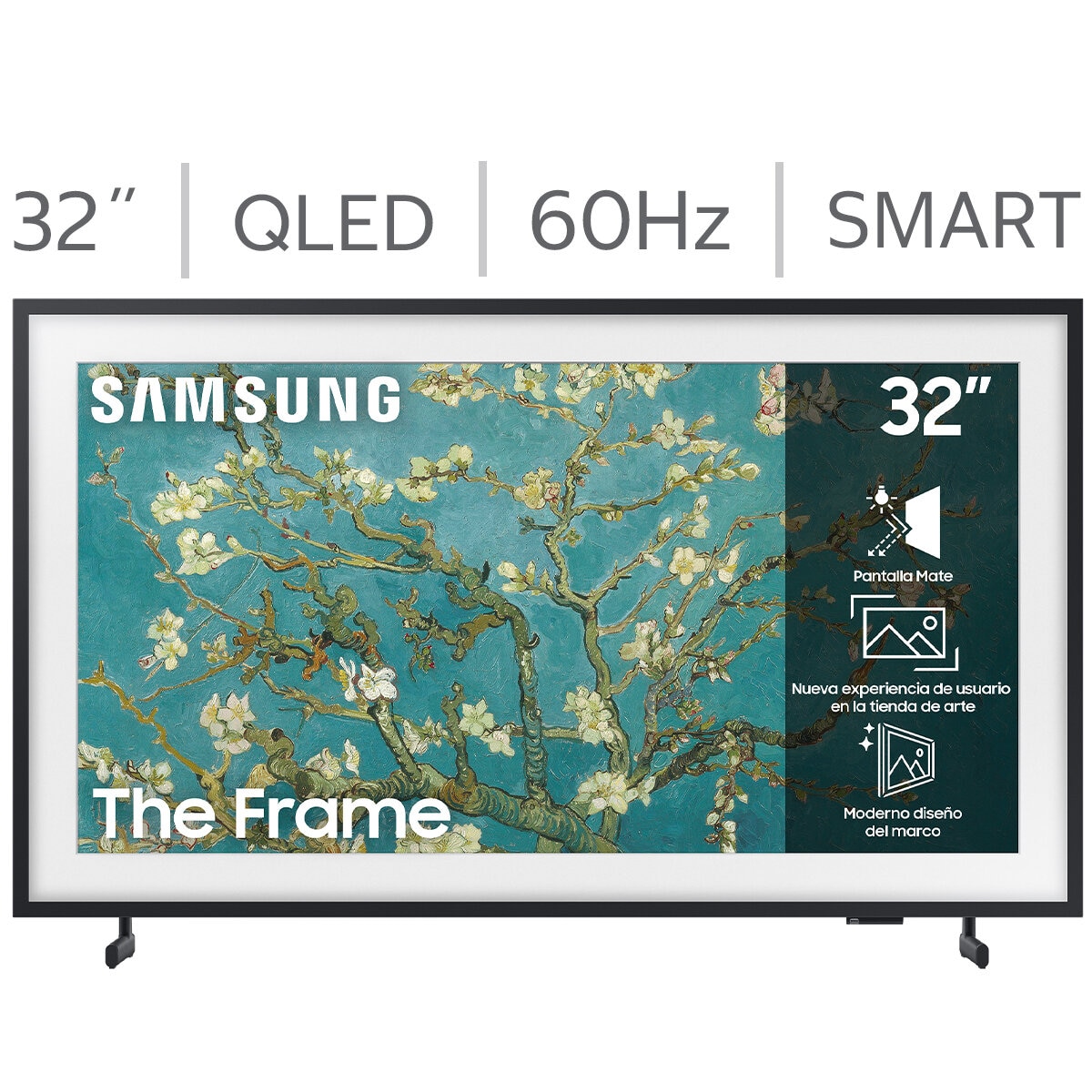 Samsung Pantalla 32" QLED The Frame 4K Smart TV + Marco Samsung Pantalla 32" QLED The Frame 4K Smart TV + Marco