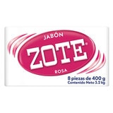 Zote Jabón de Lavandería 8 pzas de 400 g Zote Jabón de Lavandería 8 pzas de 400 g