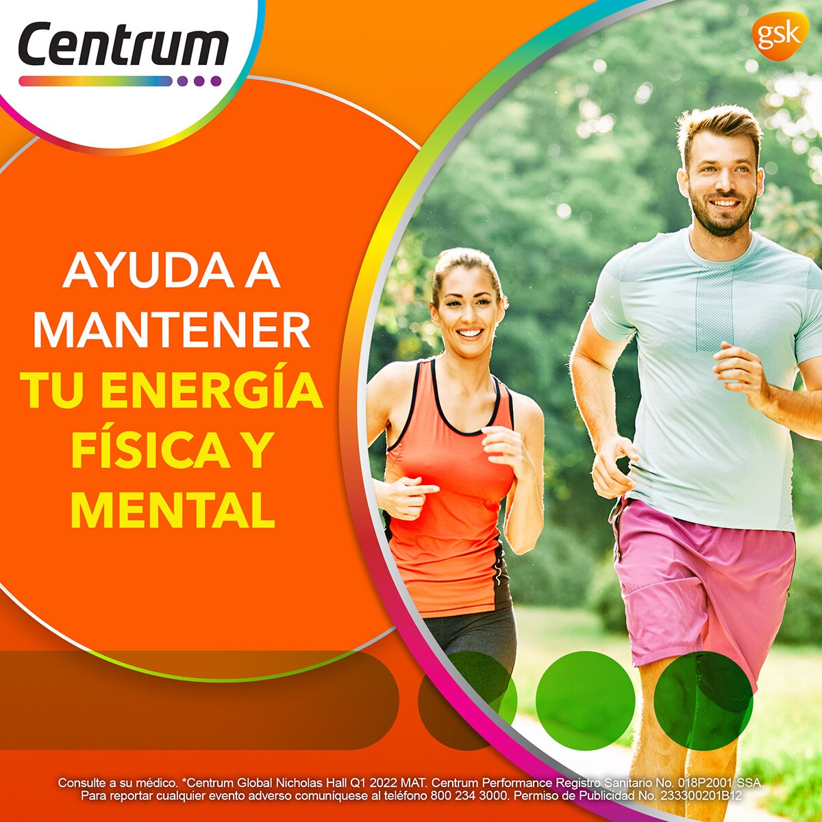 Centrum Performance Multivitamínico 2 Frascos con 100 tabletas c/u