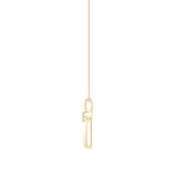 Dije de Cruz de Diamantes, 0.12ctw, Oro Amarillo de 14K, 45.72cm