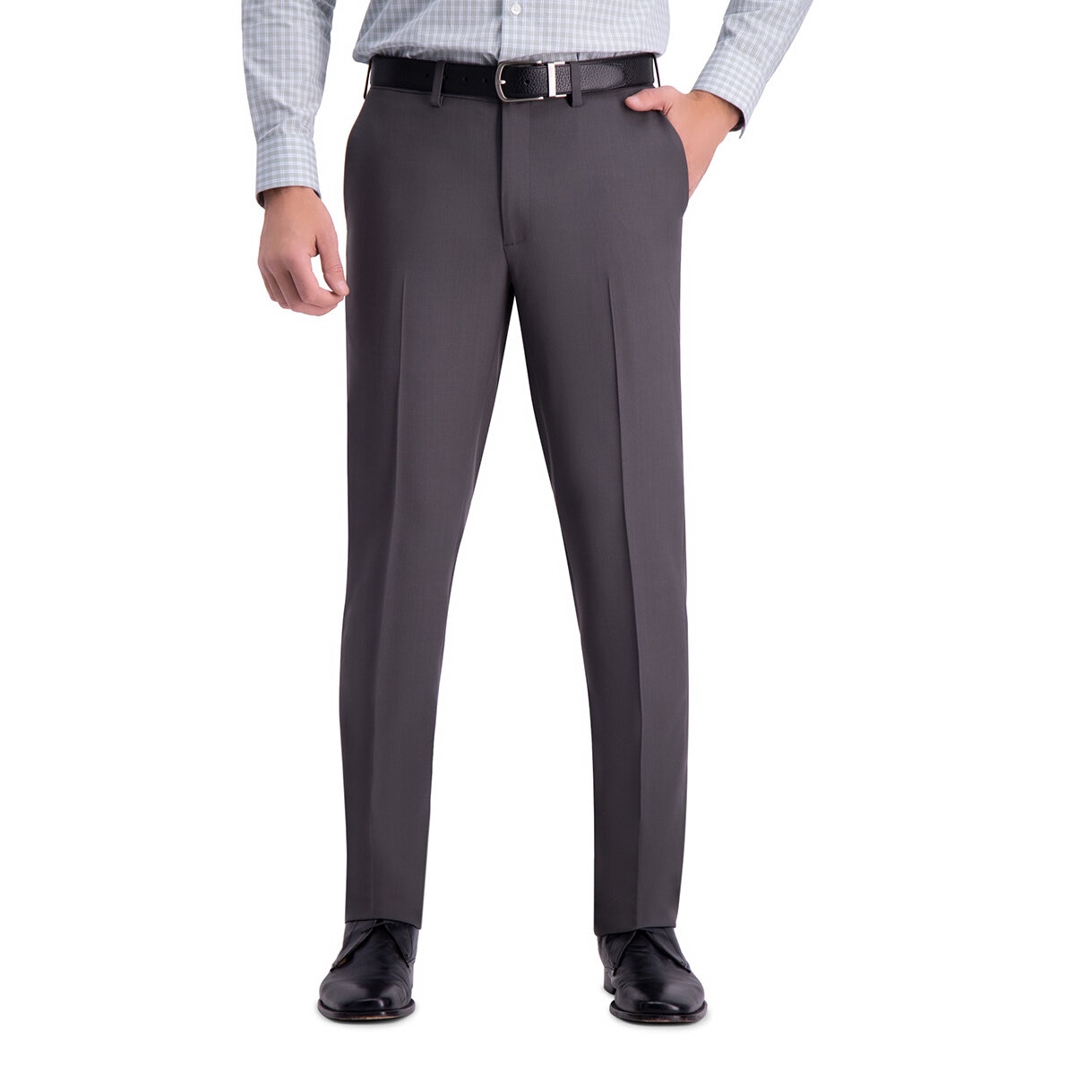  Pantalones de vestir de corte recto para hombre, pantalones de  vestir de golf de negocios elegantes para hombre, Negro - : Ropa, Zapatos y  Joyería