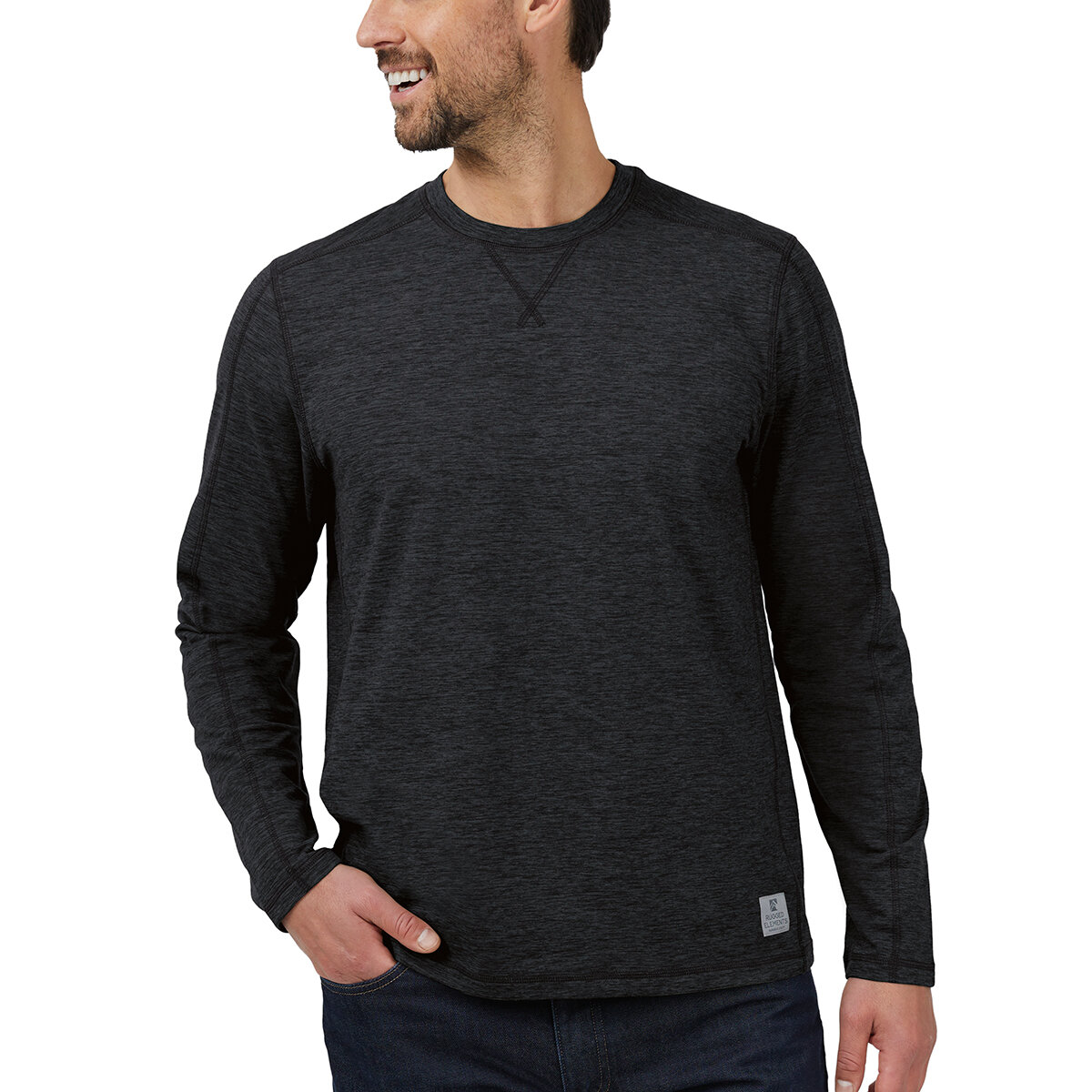 Rugged Elements Playera para Caballero 2 piezas Gris Mediana