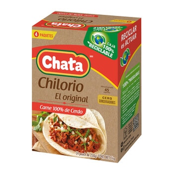 Chata Chilorio de Cerdo 4 sobres de 250 g