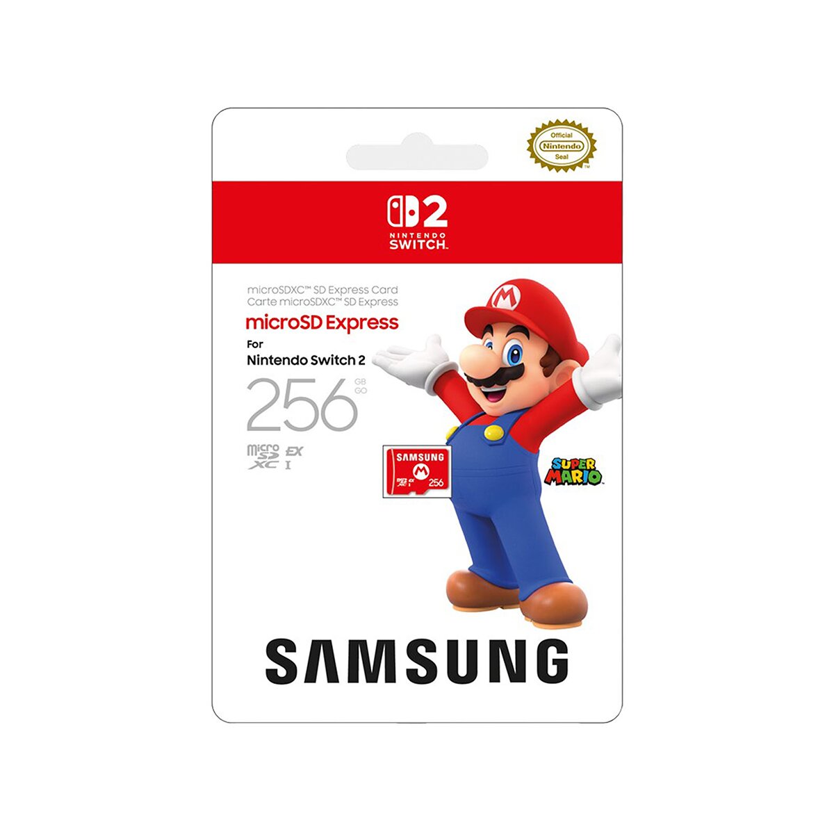 Samsung Tarjeta microSD Express de 256GB para Nintendo Switch 2 Samsung Tarjeta microSD Express de 256GB para Nintendo Switch 2