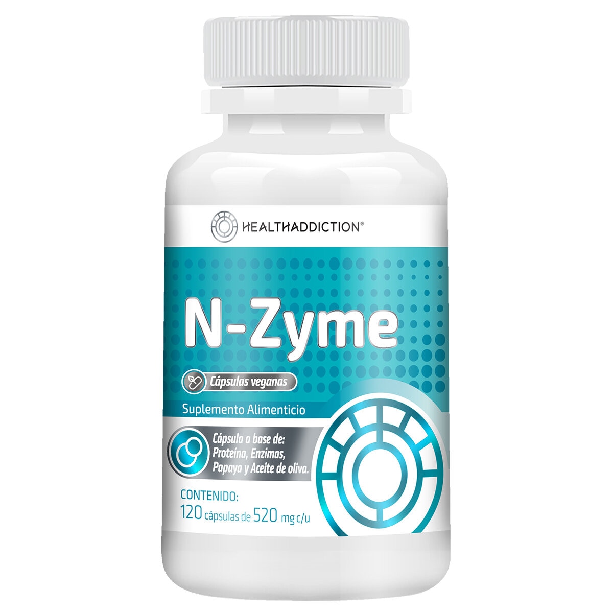 HealthAddiction Enzimas N-Zyme 120 Cápsulas HealthAddiction Enzimas N-Zyme 120 Cápsulas