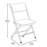 Lifetime, Sillas Plegables 4 Pack, Color Negro Lifetime, Sillas Plegables 4 Pack, Color Negro