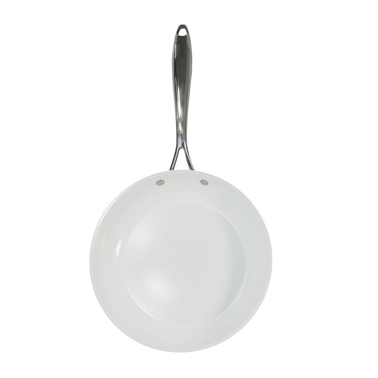 Westinghouse, Set de Sartenes 24 y 30 cm, Cerámica Blanca, Acero Inoxidable Westinghouse, Set de Sartenes 24 y 30 cm, Cerámica Blanca, Acero Inoxidable