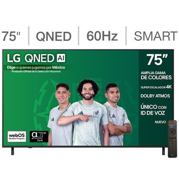 lg pantalla 75" qned 4k smart tv