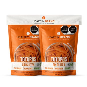 Healthy Brand Totopos de Tapioca Sabor Queso Cheddar 2/100 g Healthy Brand Totopos de Tapioca Sabor Queso Cheddar 2/100 g