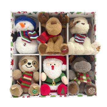 Ornamentos de Peluche Para Colgar 6 Piezas, Varios Modelos