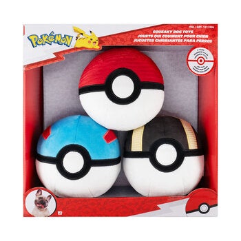 Pokémon Juguetes para Perro 3 pzas Pokémon Juguetes para Perro 3 pzas