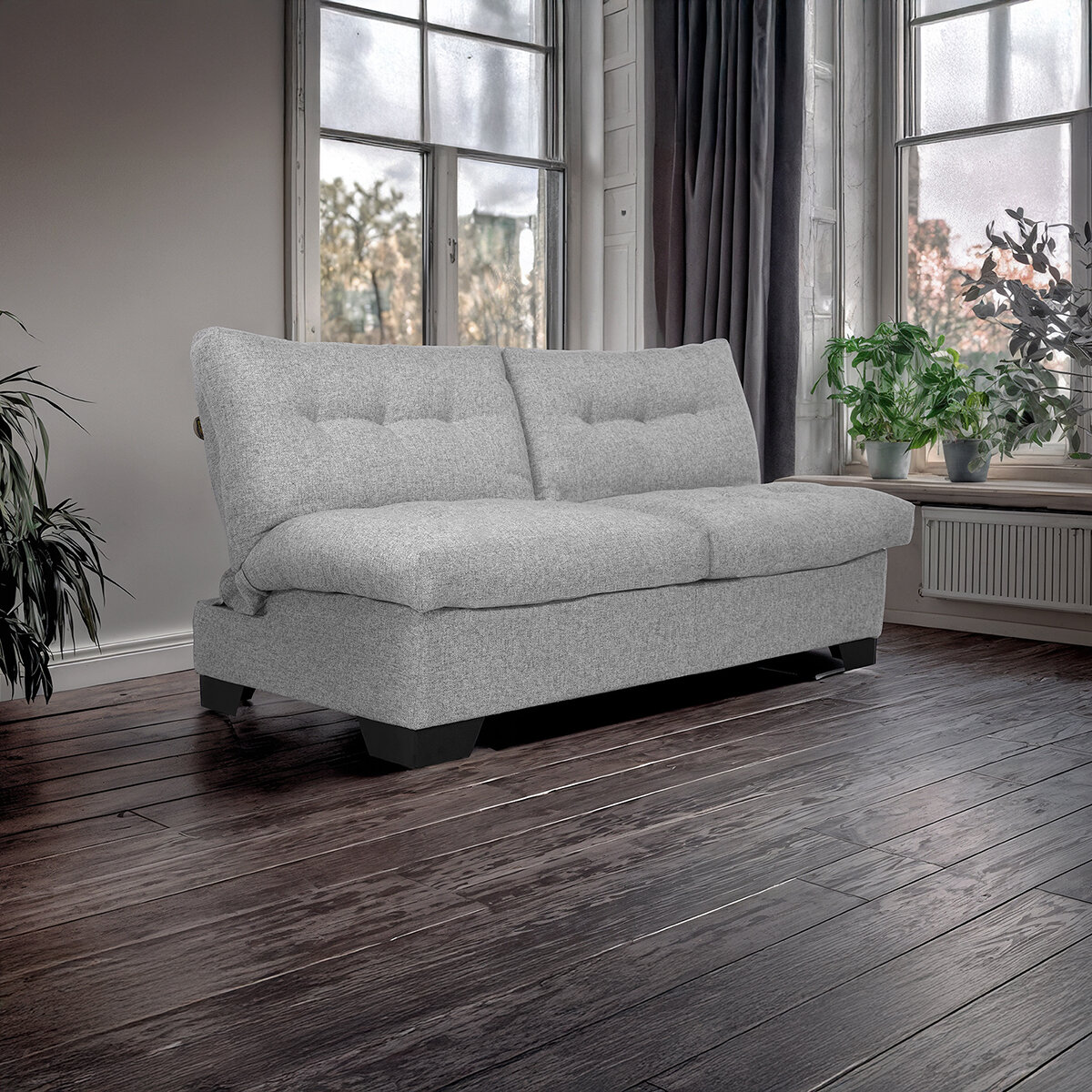 Violanti, Sofá Cama Gris Violanti, Sofá Cama Gris